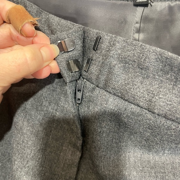 NWT Talbots Gray Windsor Curvy Wool Pants Trousers High Rise Wide Leg Size 16 - Picture 5 of 11